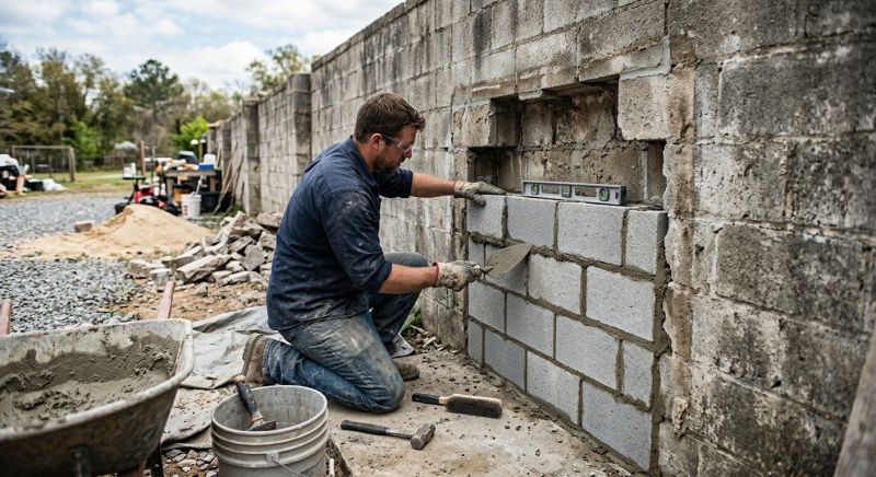 Block Wall Repair in Deland, FL