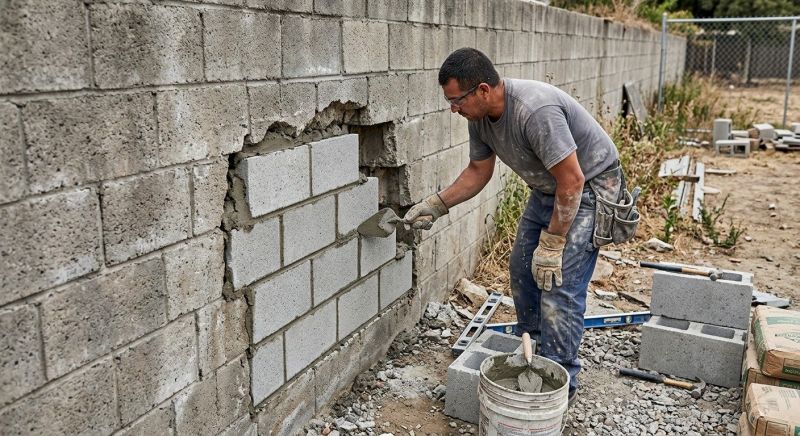 Block Wall Repair in Daytona Beach, FL