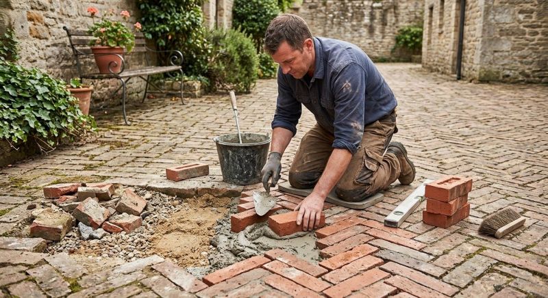 Brick Flatwork Repair in Deland, FL