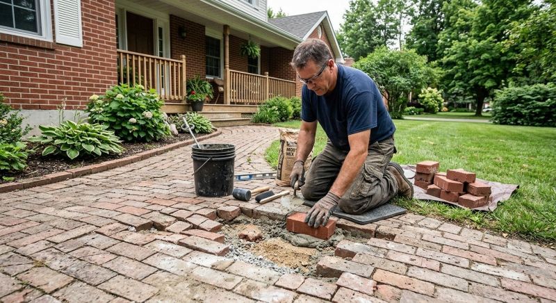 Brick Flatwork Repair in Edgewater, FL