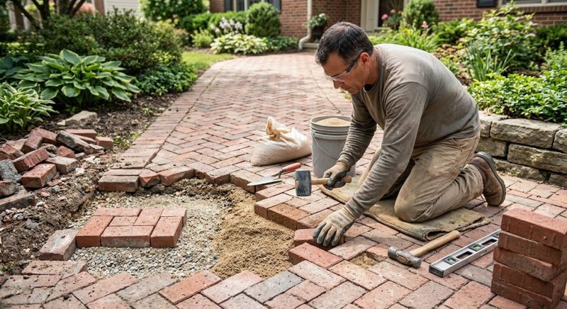 Brick Pathway Repair in Daytona Beach, FL