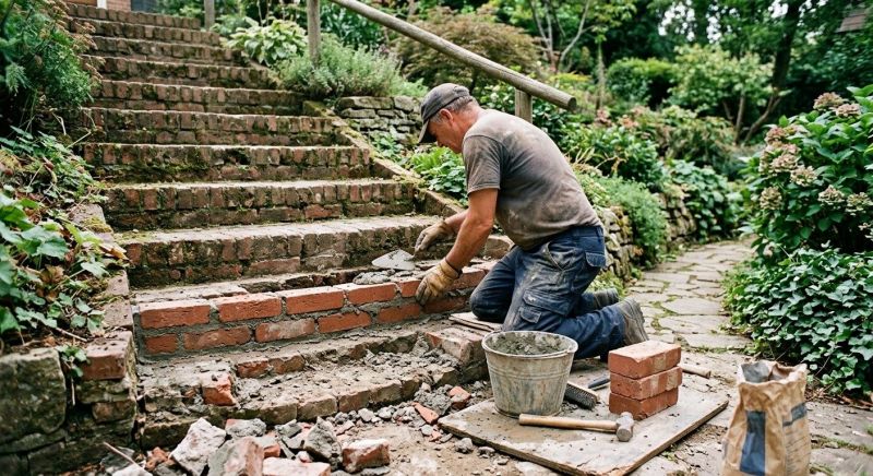Brick Stairs Repair in Edgewater, FL