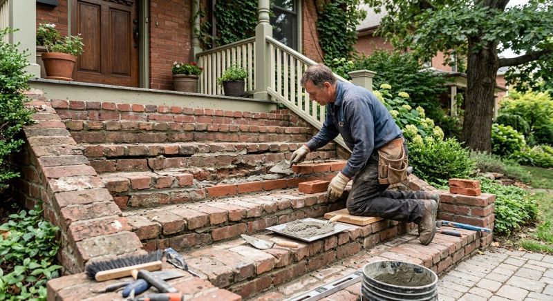 Brick Stairs Repair in Daytona Beach, FL