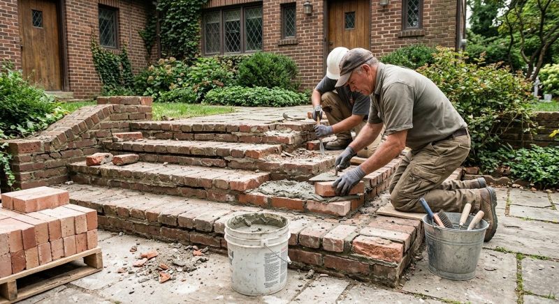 Brick Stairs Repair in Daytona Beach, FL