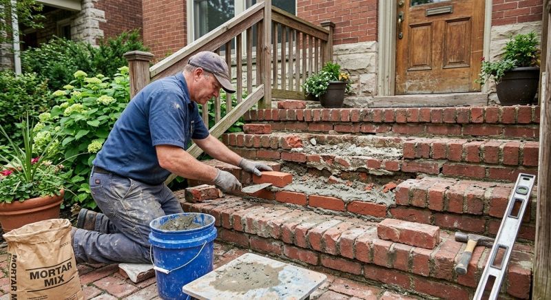 Brick Stoop Repair in Daytona Beach, FL