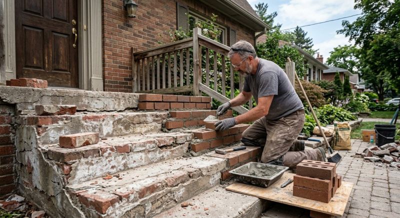 Brick Stoop Repair in Daytona Beach, FL