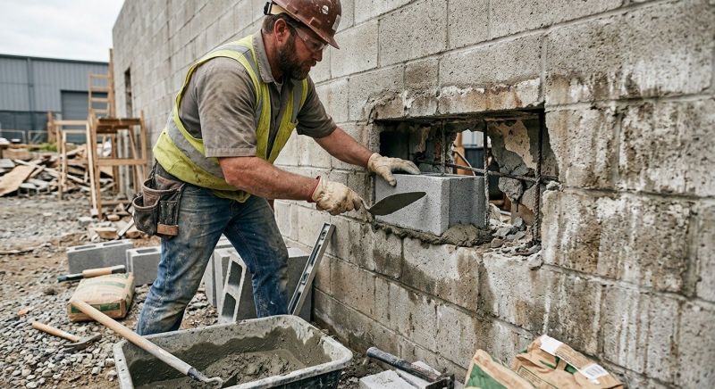 Cinder Block Wall Repair in Osteen, FL