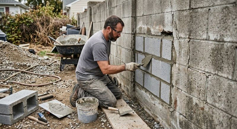 Cinder Block Wall Repair in Osteen, FL