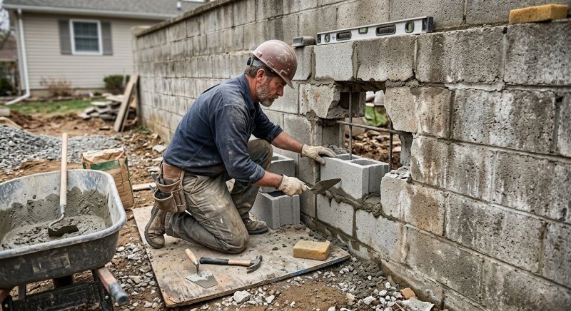 Cinder Block Wall Repair in Osteen, FL