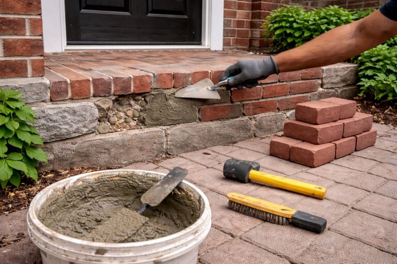 Entryway Brick Repair in Daytona Beach, FL