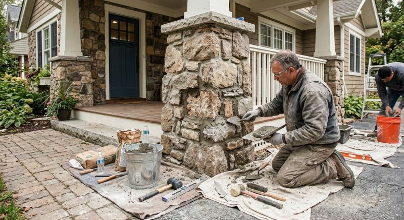 Stone Column Repair in Daytona Beach, FL